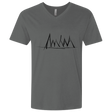 T-Shirts Heavy Metal / X-Small Mountain Brush Strokes Men's Premium V-Neck