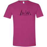 Mountain Brush Strokes Men's Semi-Fitted Softstyle