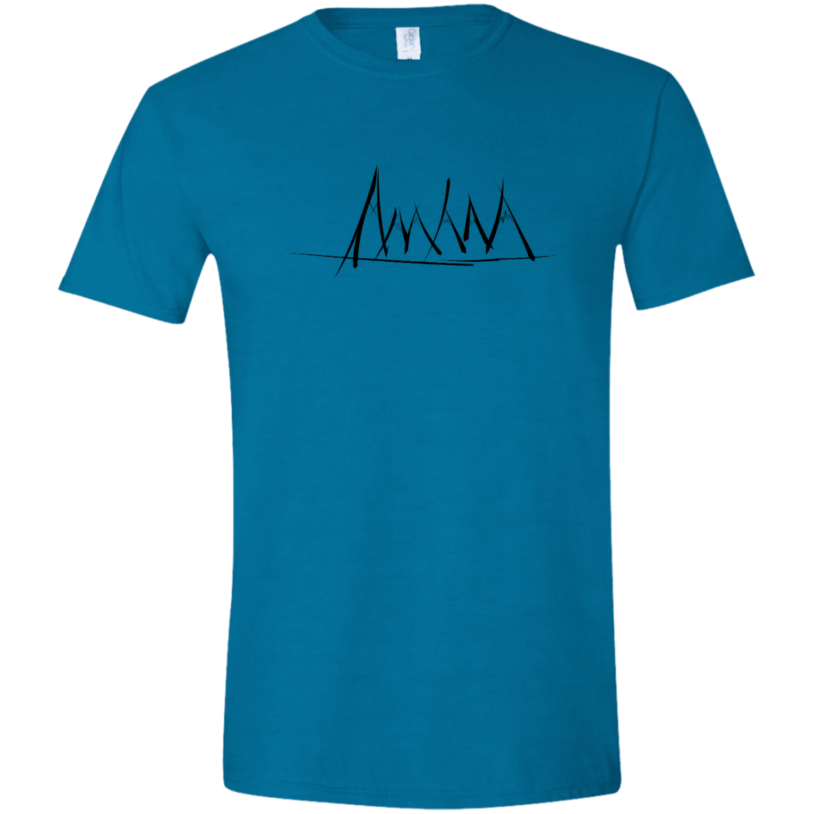 Mountain Brush Strokes Men's Semi-Fitted Softstyle