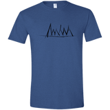 Mountain Brush Strokes Men's Semi-Fitted Softstyle