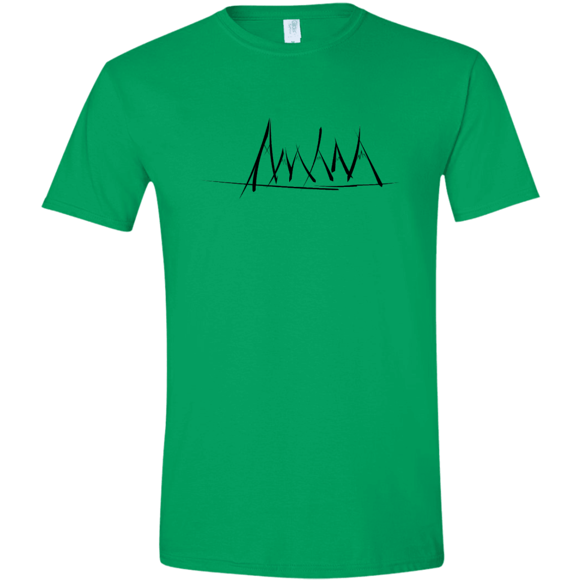 Mountain Brush Strokes Men's Semi-Fitted Softstyle