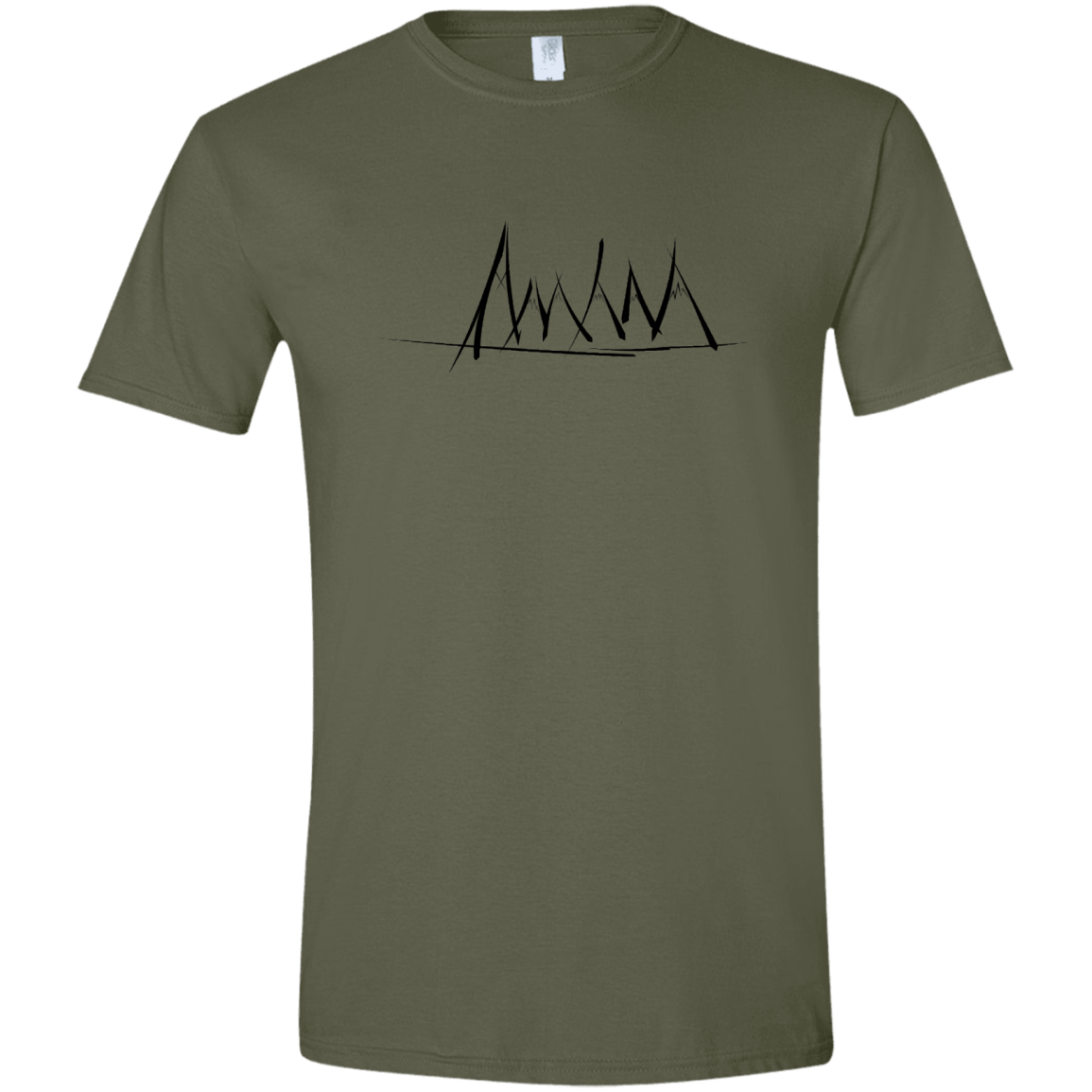 Mountain Brush Strokes Men's Semi-Fitted Softstyle