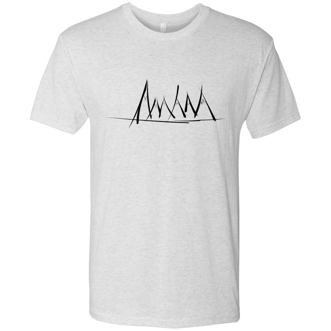 T-Shirts Heather White / S Mountain Brush Strokes Men's Triblend T-Shirt
