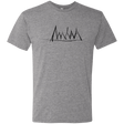 T-Shirts Premium Heather / S Mountain Brush Strokes Men's Triblend T-Shirt