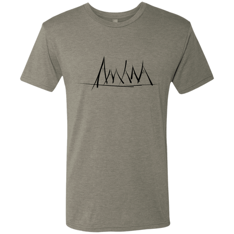 T-Shirts Venetian Grey / S Mountain Brush Strokes Men's Triblend T-Shirt