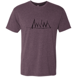 T-Shirts Vintage Purple / S Mountain Brush Strokes Men's Triblend T-Shirt