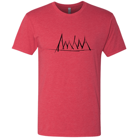 T-Shirts Vintage Red / S Mountain Brush Strokes Men's Triblend T-Shirt