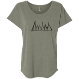 Mountain Brush Strokes Triblend Dolman Sleeve