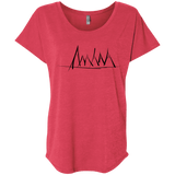 Mountain Brush Strokes Triblend Dolman Sleeve