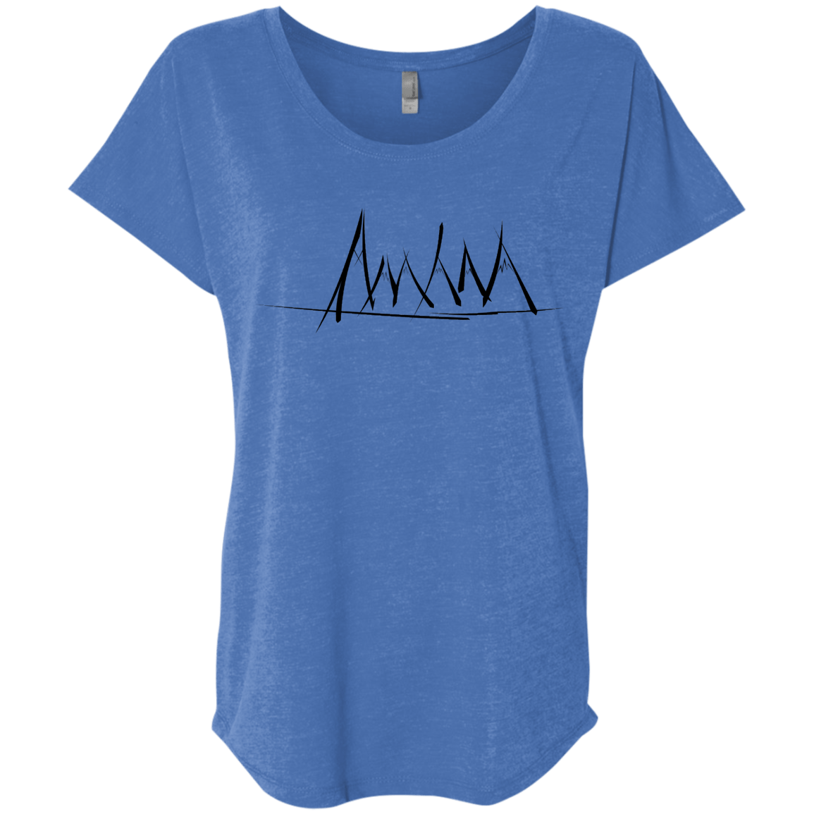 Mountain Brush Strokes Triblend Dolman Sleeve