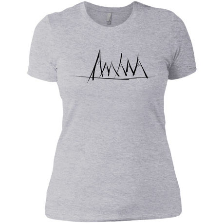 T-Shirts Heather Grey / X-Small Mountain Brush Strokes Women's Premium T-Shirt