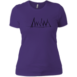 T-Shirts Purple Rush/ / X-Small Mountain Brush Strokes Women's Premium T-Shirt