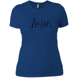 T-Shirts Royal / X-Small Mountain Brush Strokes Women's Premium T-Shirt