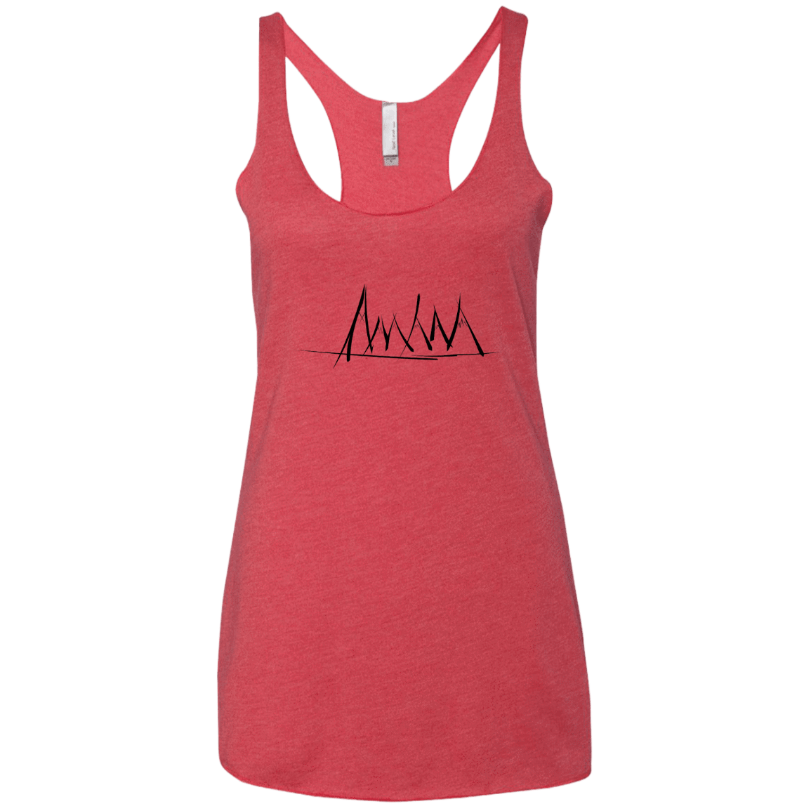 Mountain Brush Strokes Women's Triblend Racerback Tank