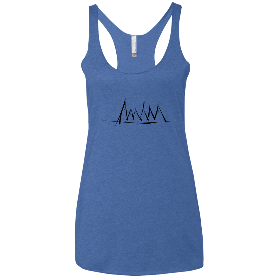 Mountain Brush Strokes Women's Triblend Racerback Tank
