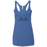 Mountain Brush Strokes Women's Triblend Racerback Tank