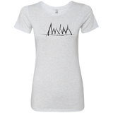 T-Shirts Heather White / S Mountain Brush Strokes Women's Triblend T-Shirt