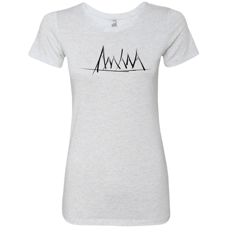 T-Shirts Heather White / S Mountain Brush Strokes Women's Triblend T-Shirt