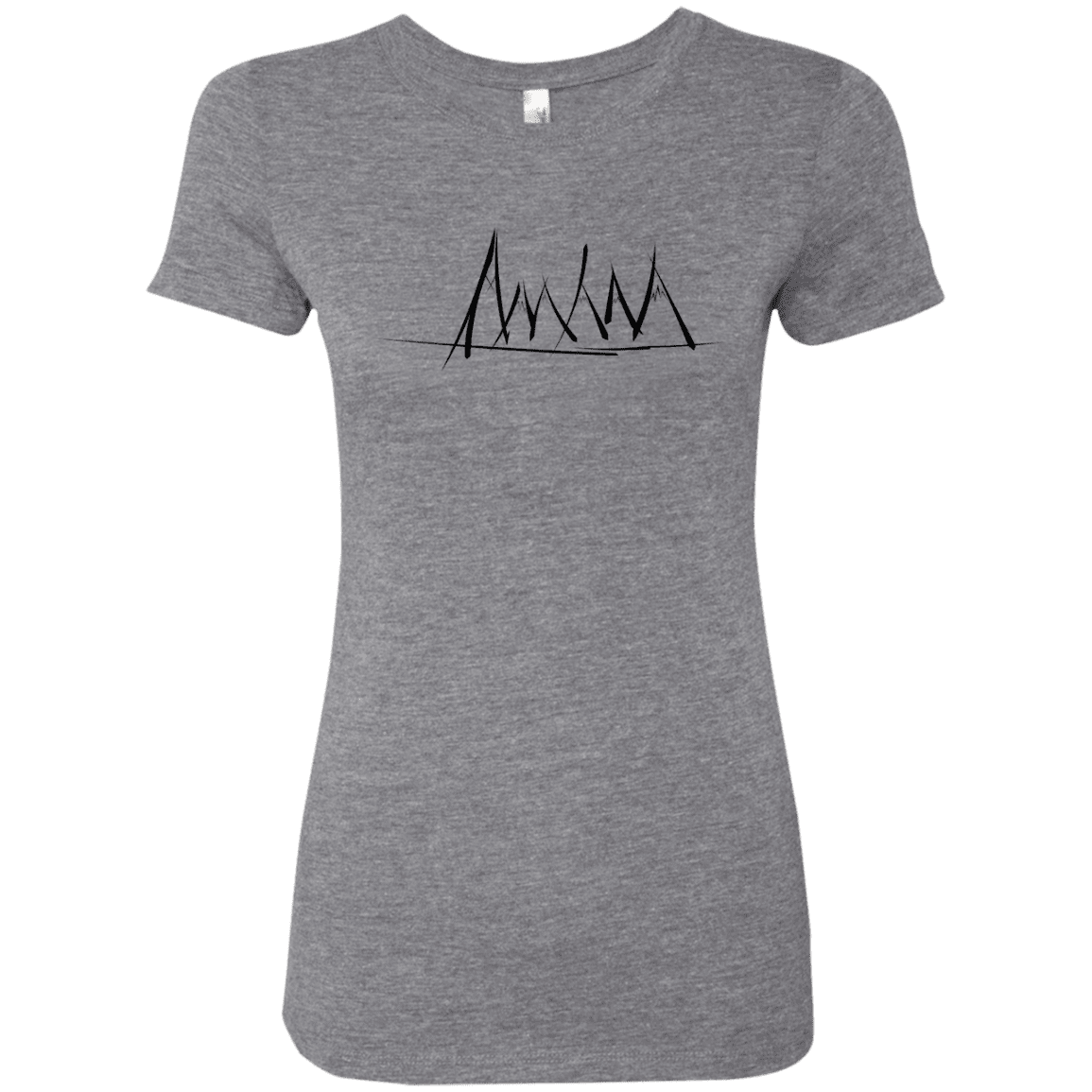 T-Shirts Premium Heather / S Mountain Brush Strokes Women's Triblend T-Shirt
