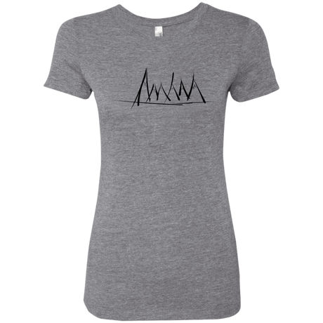 T-Shirts Premium Heather / S Mountain Brush Strokes Women's Triblend T-Shirt