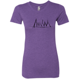 T-Shirts Purple Rush / S Mountain Brush Strokes Women's Triblend T-Shirt