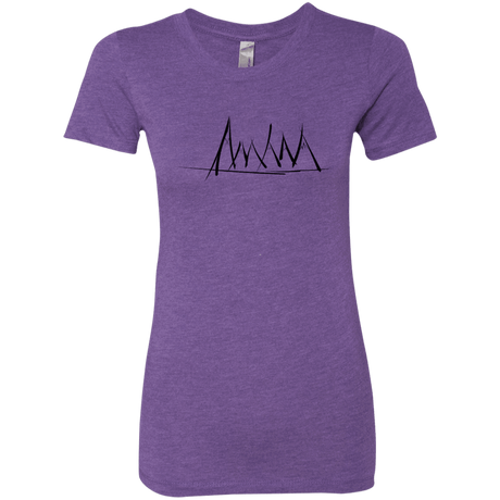 T-Shirts Purple Rush / S Mountain Brush Strokes Women's Triblend T-Shirt