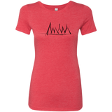 T-Shirts Vintage Red / S Mountain Brush Strokes Women's Triblend T-Shirt