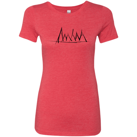 T-Shirts Vintage Red / S Mountain Brush Strokes Women's Triblend T-Shirt