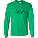 Mountain Brush Strokes Youth Long Sleeve T-Shirt