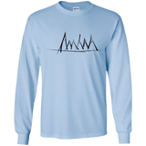 Mountain Brush Strokes Youth Long Sleeve T-Shirt