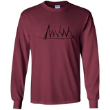 Mountain Brush Strokes Youth Long Sleeve T-Shirt