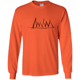 Mountain Brush Strokes Youth Long Sleeve T-Shirt