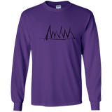 Mountain Brush Strokes Youth Long Sleeve T-Shirt