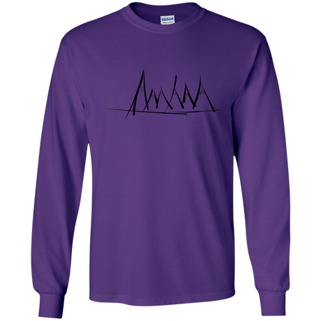 Mountain Brush Strokes Youth Long Sleeve T-Shirt
