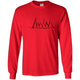 Mountain Brush Strokes Youth Long Sleeve T-Shirt