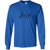 Mountain Brush Strokes Youth Long Sleeve T-Shirt