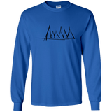 Mountain Brush Strokes Youth Long Sleeve T-Shirt