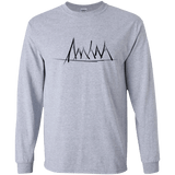 Mountain Brush Strokes Youth Long Sleeve T-Shirt