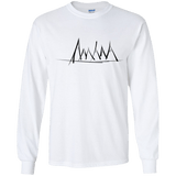 Mountain Brush Strokes Youth Long Sleeve T-Shirt
