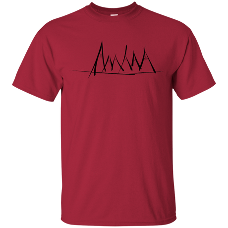 T-Shirts Cardinal / YXS Mountain Brush Strokes Youth T-Shirt