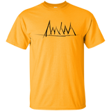 T-Shirts Gold / YXS Mountain Brush Strokes Youth T-Shirt