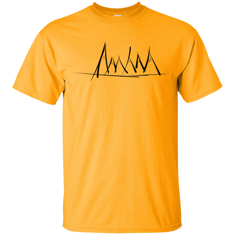 T-Shirts Gold / YXS Mountain Brush Strokes Youth T-Shirt