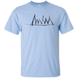 T-Shirts Light Blue / YXS Mountain Brush Strokes Youth T-Shirt