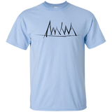 T-Shirts Light Blue / YXS Mountain Brush Strokes Youth T-Shirt