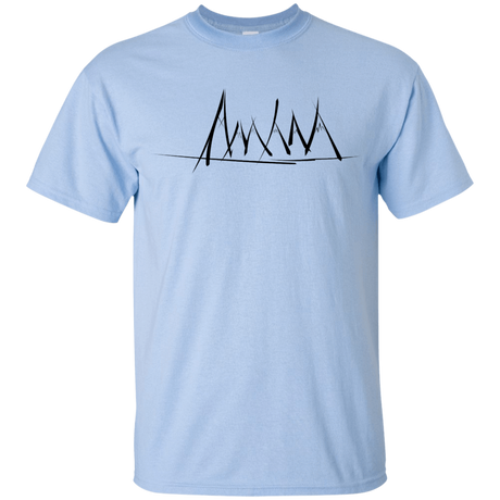 T-Shirts Light Blue / YXS Mountain Brush Strokes Youth T-Shirt