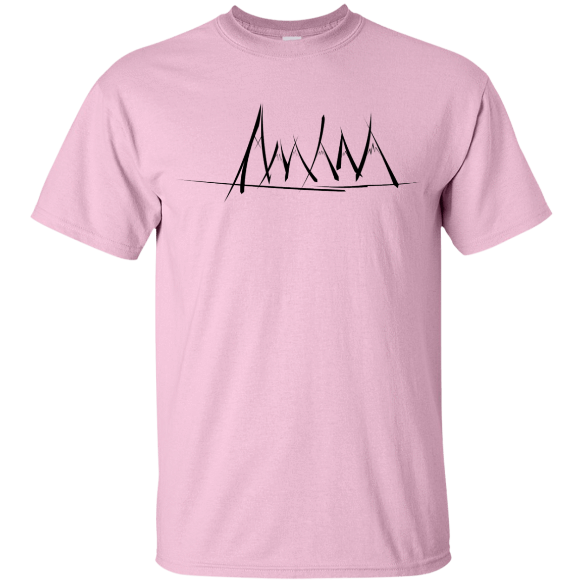 T-Shirts Light Pink / YXS Mountain Brush Strokes Youth T-Shirt