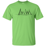 T-Shirts Lime / YXS Mountain Brush Strokes Youth T-Shirt
