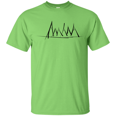 T-Shirts Lime / YXS Mountain Brush Strokes Youth T-Shirt