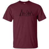 T-Shirts Maroon / YXS Mountain Brush Strokes Youth T-Shirt