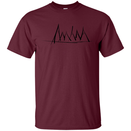 T-Shirts Maroon / YXS Mountain Brush Strokes Youth T-Shirt
